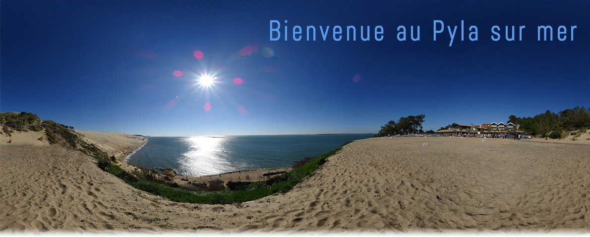 Bienvenue au Pyla sur mer Pyla-sur-Mer est une station balnéaire française de l'Atlantique, à l'entrée du bassin d'Arcachon, dans le département de la Gironde.