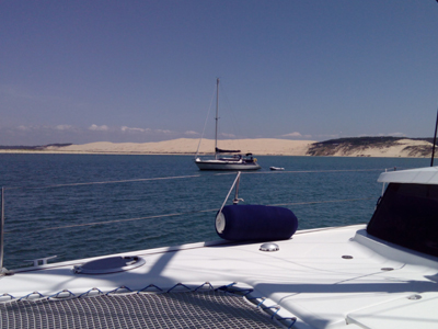 Catabas sorties en catamaran avec skipper sur le bassin d'Arcachon.